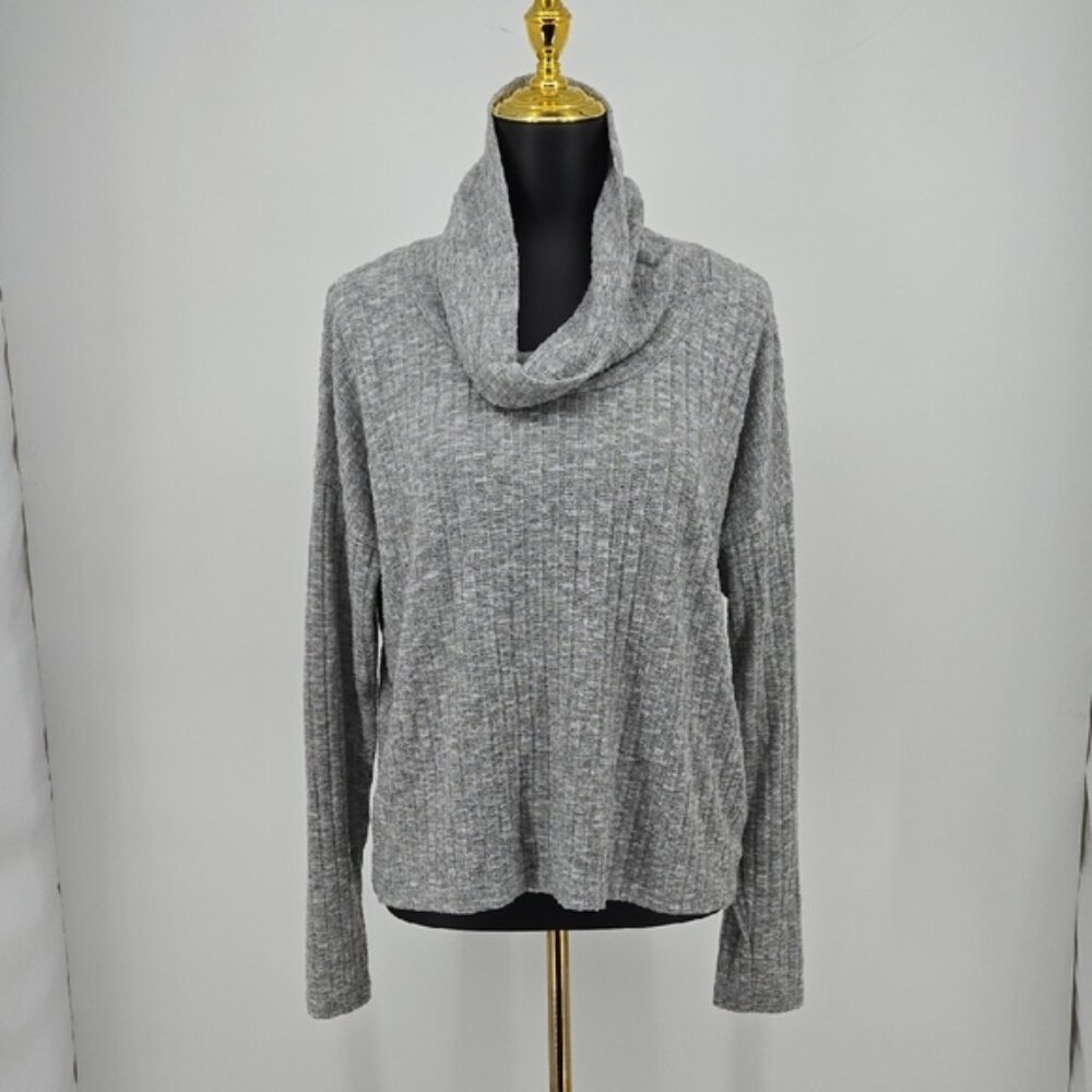 Nordstrom BP New Women's Turtleneck Cowl Sweater Gray Longsleeve Size XL